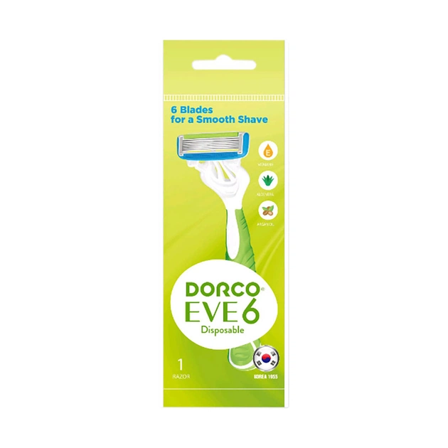 Бритва Dorco EVE 6 Disposable для женщин 6 лезвий 1 шт. (8801038584461) - изображение 1