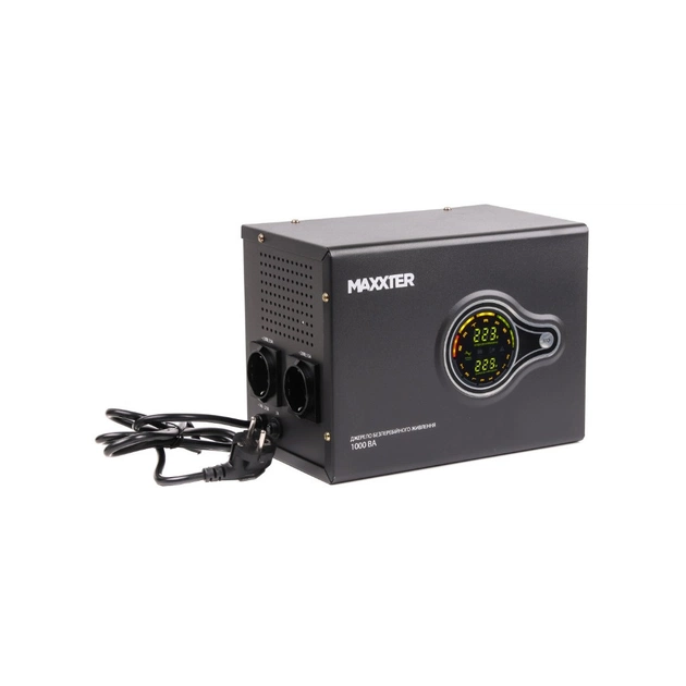 Пристрій безперебійного живлення Maxxter MX-HI-PSW1000-01 - зображення 1
