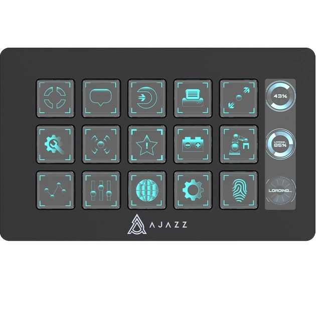 Контролер для стримінгу Ajazz AKP153E USB Black (AKP153E-B) - зображення 1