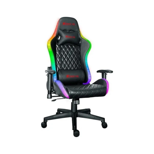 Крісло ігрове Xtrike ME Advanced Gaming Chair GC-907 RGB Black/Red (GC-907) - зображення 1
