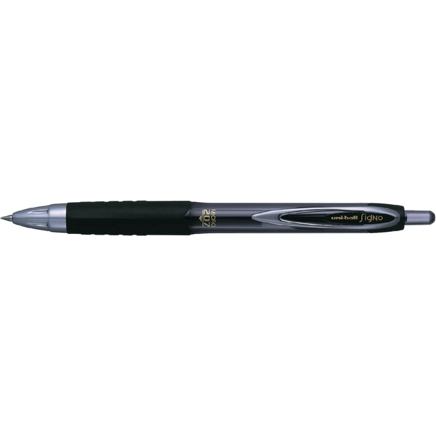 Ручка гелевая UNI автоматическая Signo 207 черный 0,5 мм (UMN-207.(05).Black) - изображение 1