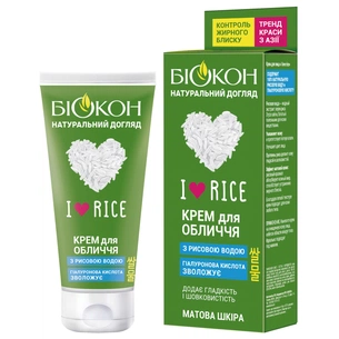 Крем для обличчя Біокон Натуральний догляд I Love Rice 60 мл (4823110300541) зображення 1