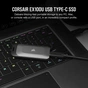 Накопичувач SSD USB 3.2 1TB Corsair (CSSD-EX100U1TB) - зменшене зображення 3