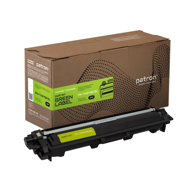 Тонер-картридж Patron Brother TN-241BK, black Green Label (PN-TN241BKGL) - изображение 1