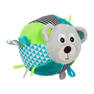 Брязкальце Canpol м'ячик з дзвоником BEARS сірий (68/074_grey) зображення 1