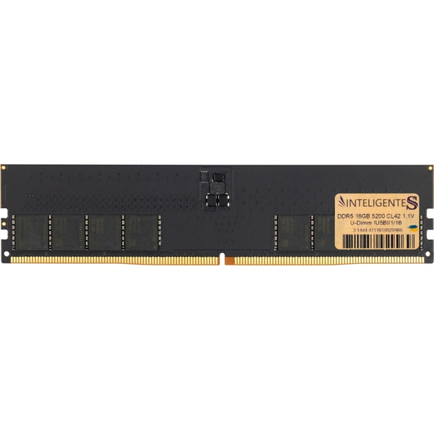 Модуль пам'яті для комп'ютера DDR5 16GB 5200 MHz INTELIGENTES (IU5BII1/16) - зображення 1
