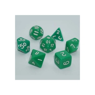 Набір кубиків для настільних ігор Games 7 Days Opaque 7 Dice Set - Green (g7dopaq02) зображення 1