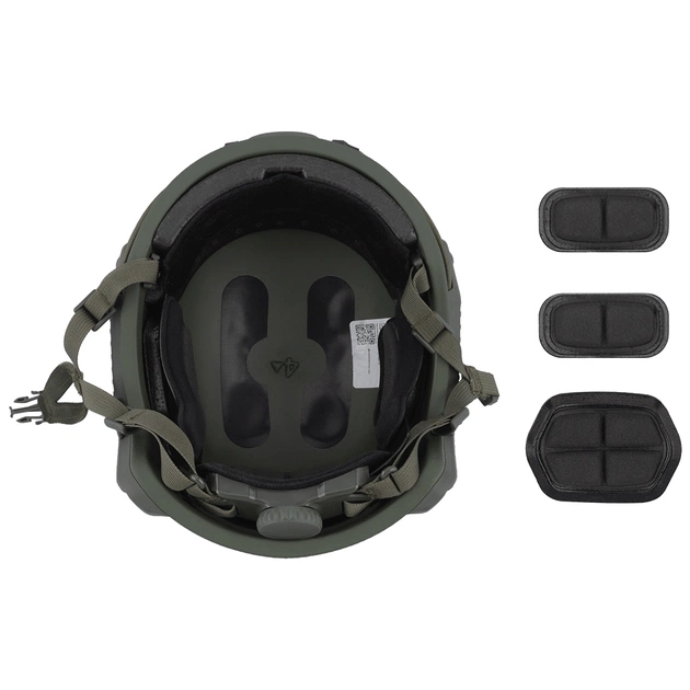 Шолом військовий Ukrainian Armor FAST Устраш 2.0, розмір XL, зелений (FAST2XLRG) - зображення 10