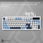 Клавіатура Ajazz AF98 USB UA White/Blue (AF98-GB) - зменшене зображення 8