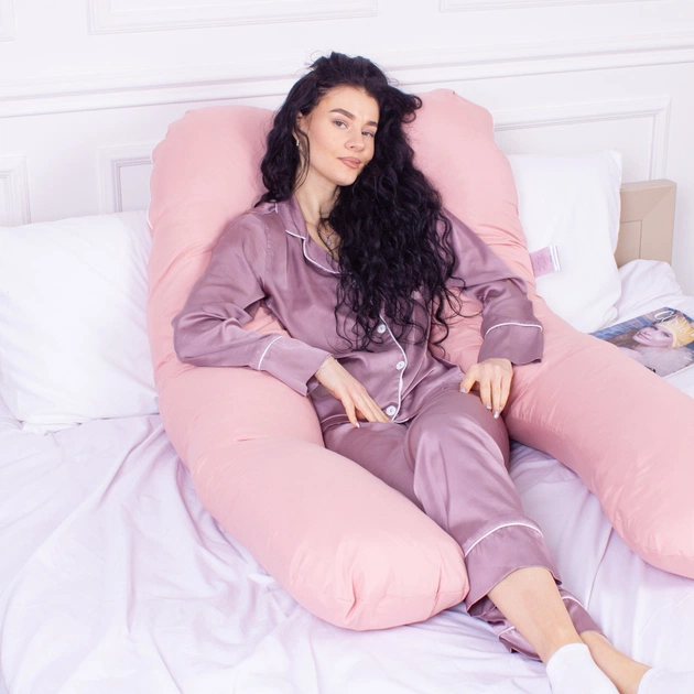 Подушка MirSon для вагітних та відпочинку Eco Line №8014 U-подібна Coral (2200006178385) - picture 6