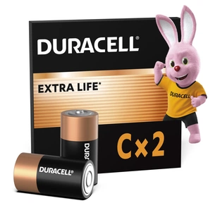 Батарейка Duracell C LR14 лужна 2шт. в упаковці (5000394052529 / 81483545) зображення 1