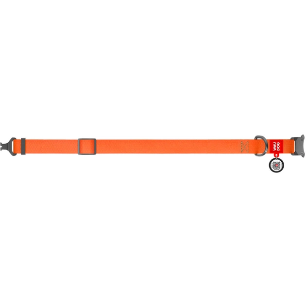 Нашийник для тварин WAUDOG Waterproof з QR паспортом M Ш 20 мм Д 24-40 см(помаранчевий) (27934) - picture 3