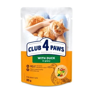 Вологий корм для кішок Club 4 Paws з качкою у соусі 85 г (4820269142503) зображення 1