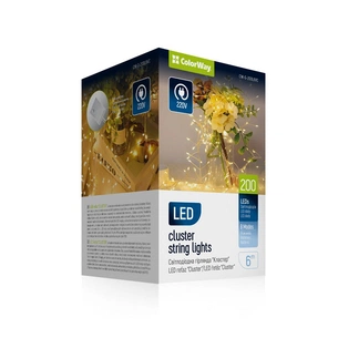 Гірлянда ColorWay Кластер LED 200 6 м 8 функцій Мідна струна Теплий колір 220 V (CW-G-200L6VC) зображення 1