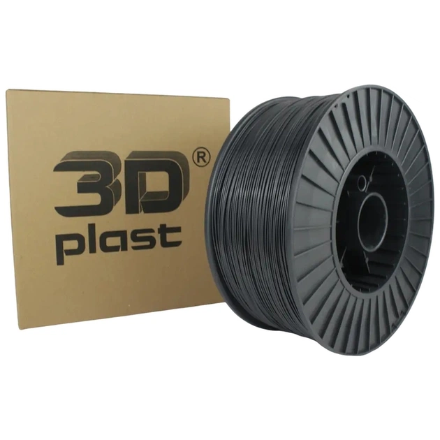 Пластик для 3D-принтера 3Dplast PETG 1.75мм, 3кг, gray graphit (3DPTG1753GRGF) - зображення 1