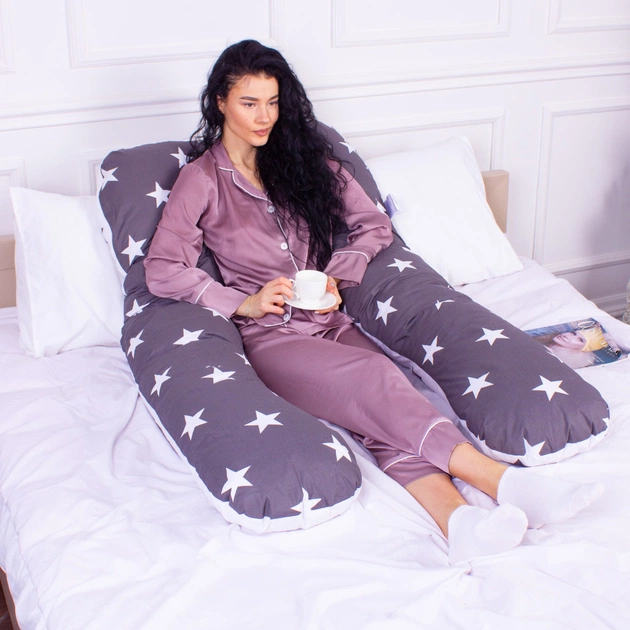 Подушка MirSon для вагітних та відпочинку Naturale Line Print №8010 U-подібна Berto (2200006178293) - picture 6