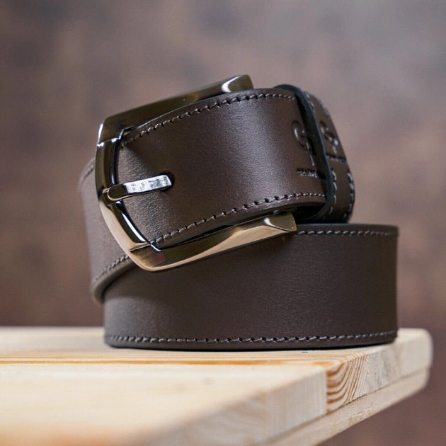 Ремінь Grande Pelle Джинсовий Коричневий (11158) - зображення 5