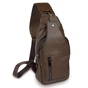 Сумка Vintage Шкіряна через плече Коричнева (14390) - зменшене зображення 1