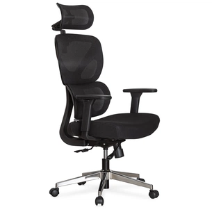 Офісне крісло Mealux D1 Air Fabric Black (HF-D1 F/B) зображення 1