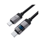 Дата кабель USB-C to USB-C 1.2m 60W digital display C15-03 Black Acefast (6974316283720) - зменшене зображення 3