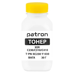 Тонер XER C230/C310/C410, 30 г, Yellow Patron (PN-XC230-Y-030) зображення 1
