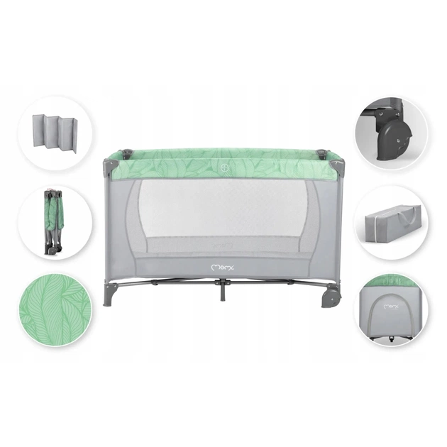 Дитячий манеж MoMi Belove колір - jade (LOZE00017) - picture 8