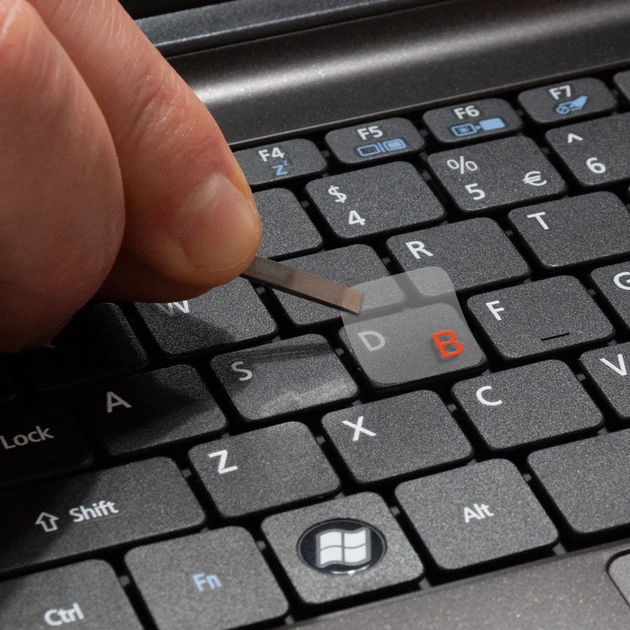 Наклейка на клавіатуру SampleZone прозора, помаранчевий (SZ-N-R) - picture 3