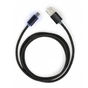 Дата кабель USB 2.0 AM to USB-C 1.0m LED black Vinga (VCPDCTCLED1BK) - зменшене зображення 1