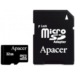 Карта пам'яті Apacer 32Gb microSDHC Class4 w/ 1 Adapter RP (AP32GMCSH4-R) зображення 1