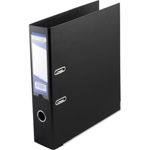 Папка - реєстратор Buromax А4 double sided, 70мм, PP, black, built-up (BM.3001-01c) - зображення 1