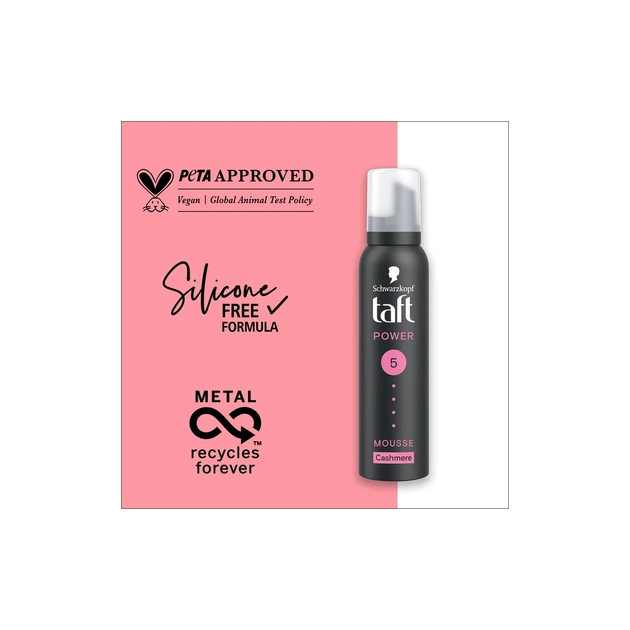 Пенка для волос Taft Cashmere Power 5 200 мл (9000100477789) - изображение 6