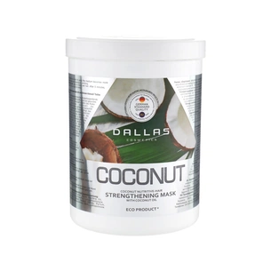 Маска для волосся Dalas Coconut Зміцнююча для блиску волосся з натуральною кокосовою олією 1000 мл (4260637723208) зображення 1
