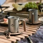 Чашка туристическая Naturehike NH21SJ001 з дерев'яною ручкою 350 мл нержавіюча сталь (6927595784594) - уменьшенное изображение 2