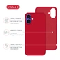 Чохол до мобільного телефона Intaleo SoftShell Apple iPhone 16 Red (1283126609190) - зменшене зображення 3