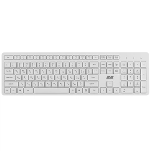 Клавіатура 2E KS260 106key Wireless UA White (2E-KS260WWH_UA) зображення 1