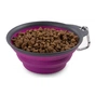 Посуд для собак Dexas Дорожня складна миска Тревел Кап з карабіном велика 480 мл (пурпурна) (0084297309169) - preview 5