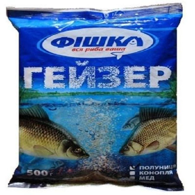 Прикормка Фишка Гейзер 500гр конопля (FSGB02500) - изображение 1