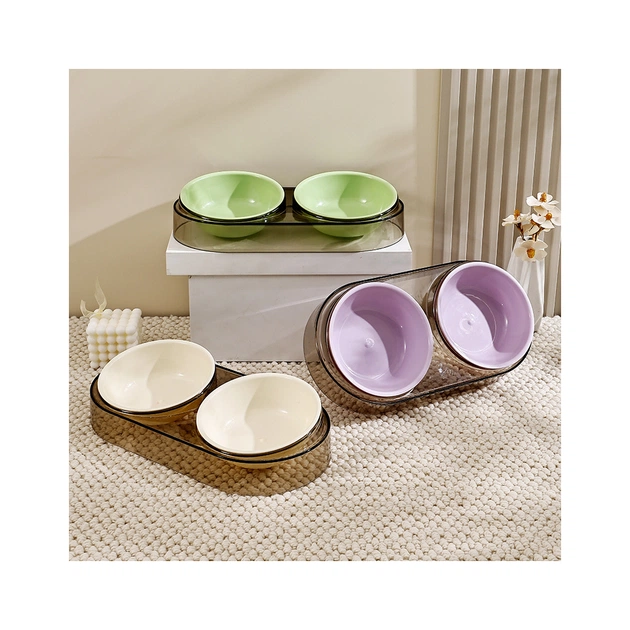 Посуд для котів Me&Pet Миска подвійна біла (NMP28-1) - picture 8