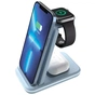 Зарядний пристрій Canyon WS-304 Foldable 3in1 Wireless charger Blue (CNS-WCS304BL) - зменшене зображення 8