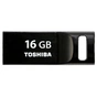USB флеш накопичувач Toshiba 16GB Suruga Black USB 2.0 (THNU16SIPBLACK(BL5) - зменшене зображення 1