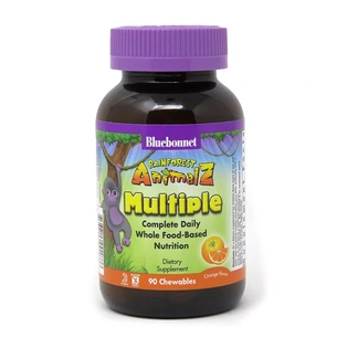 Мультивітамін Bluebonnet Nutrition Мультивітаміни для Дітей, Смак Апельсину, Rainforest Animalz 90 жув. цукерок (BLB0188) зображення 1