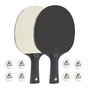 Комплект для настільного тенісу Joola Black White 2 Bats 8 Balls (54817) (930799) - зменшене зображення 1