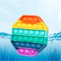 Антистрес Sibelly антистрес Pop It Rainbow Octagon (SB-PPIT-RNB-OCT) - зменшене зображення 4