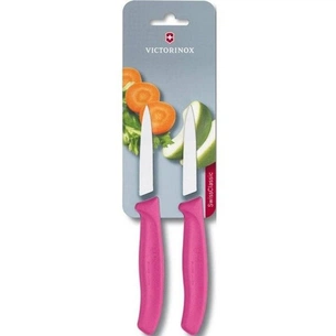 Набір ножів Victorinox SwissClassic, 8см, 2шт. в блистере, розовые (6.7606.L115B) зображення 1