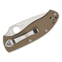Ніж Spyderco Tenacious M4 Serrated Brown G10 (C122GBNM4PS) - зменшене зображення 4