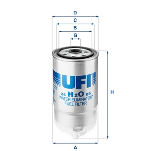 Фільтр паливний UFI 24.H2O.05 зображення 1