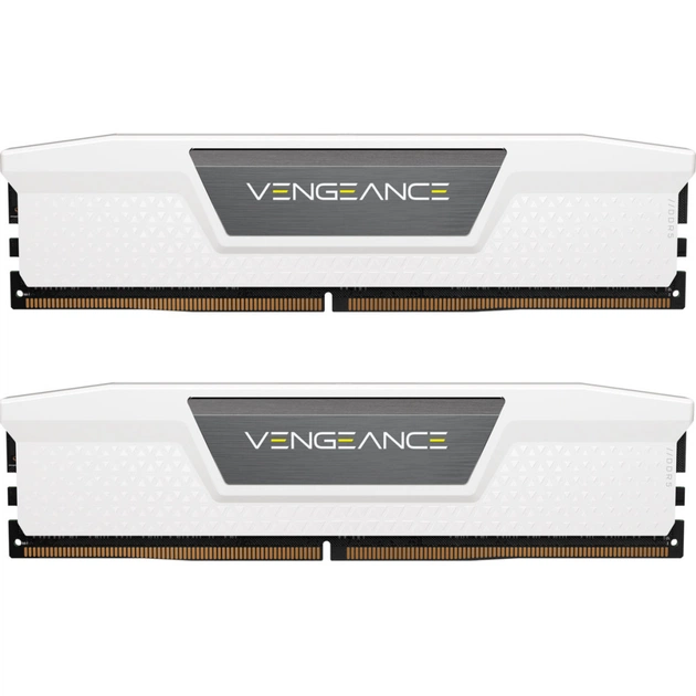 Модуль пам'яті для комп'ютера DDR5 32GB (2x16GB) 5600 MHz Vengeance White Corsair (CMK32GX5M2B5600C40W) - изображение 1