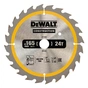 Диск пильний DeWALT CONSTRUCTION 165 х 20 мм, 24z (ATB), 20 гр. (DT1949) - зменшене зображення 1