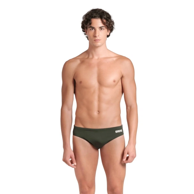 Плавки Arena Team Swim Briefs Solid 004773-660 оливковий 90 (3468337523420) - зображення 1