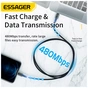 Дата кабель USB-C to Lightning 0.5m 20W black Essager (EXCTL-CGB01) - уменьшенное изображение 4